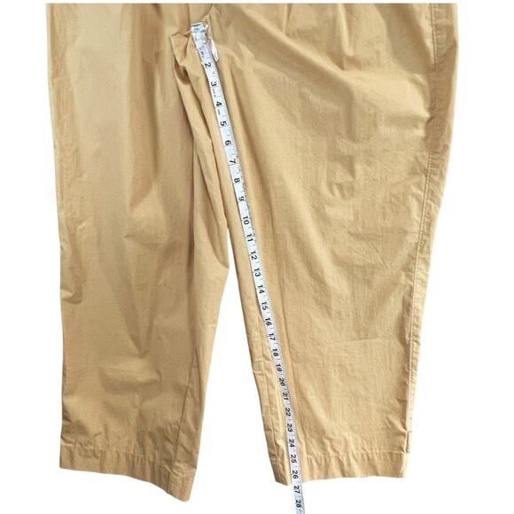 Madewell Pull On Balloon Pants Womens 4 Tan Pleated Adjustable Tabs Modern - Picture 11 of 16
